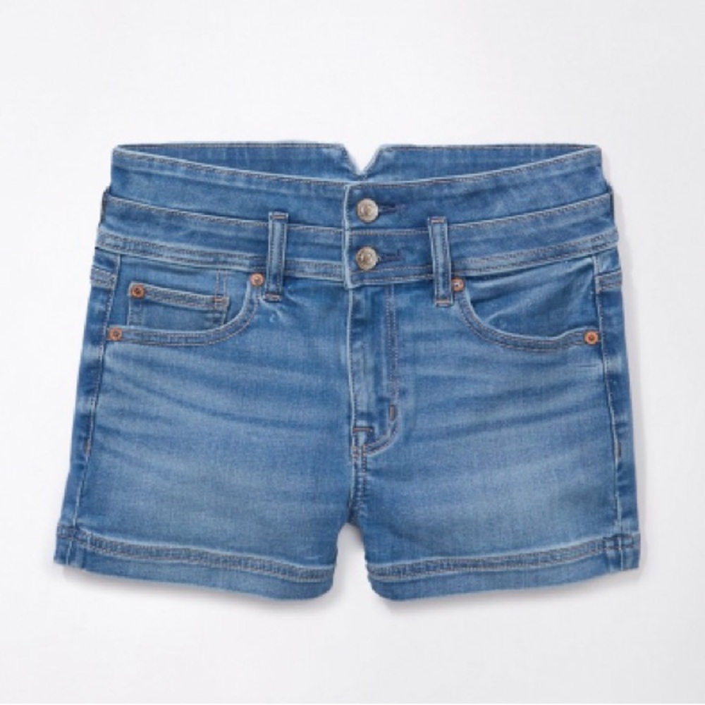 Next level super high waisted denim short shorts